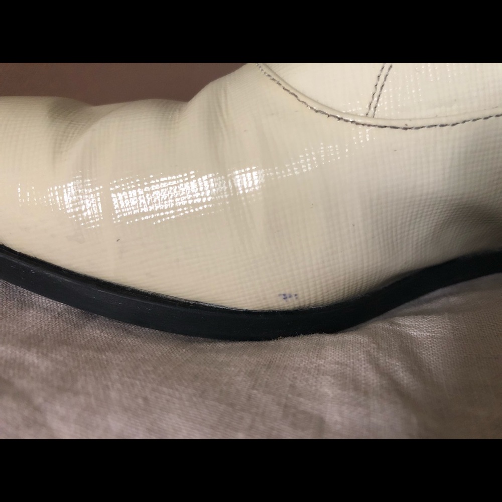 PRADA leather pointed toe brogue oxfords 37.5/7.5 - Picture 3 of 11